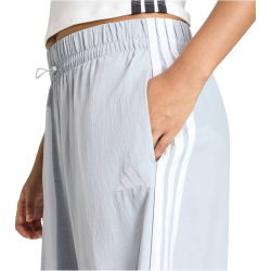 adidas Essentials 3-Streifen Woven Fallschirmhose Damen KC5221 - halo silver/white XL