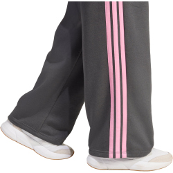 adidas Essentials 3-Streifen Open-Hem French Terry Trainingshose Damen KT1007 - grey six/st tropic bloom M