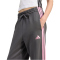 adidas Essentials 3-Streifen Open-Hem French Terry Trainingshose Damen KT1007 - grey six/st tropic bloom M