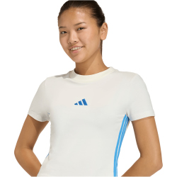 adidas Essentials 3-Streifen Slim Baby Tee T-Shirt Damen...