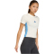 adidas Essentials 3-Streifen Slim Baby Tee T-Shirt Damen KQ5102 - off white/ray blue S