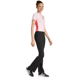adidas Essentials 3-Streifen Slim Baby Tee T-Shirt Damen KA4965 - clear pink/pure ruby XS