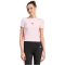 adidas Essentials 3-Streifen Slim Baby Tee T-Shirt Damen KA4965 - clear pink/pure ruby XS