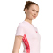 adidas Essentials 3-Streifen Slim Baby Tee T-Shirt Damen KA4965 - clear pink/pure ruby XS