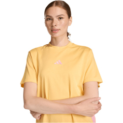 adidas Essentials 3-Streifen Cotton T-Shirt Damen KD2339 - semi ice tangerine/st tropic bloom XS