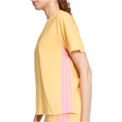 adidas Essentials 3-Streifen Cotton T-Shirt Damen KD2339 - semi ice tangerine/st tropic bloom XS