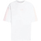 adidas Essentials 3-Streifen Boyfriend T-Shirt Damen KQ5076 - white/clear pink S