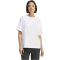 adidas Essentials 3-Streifen Boyfriend T-Shirt Damen KQ5076 - white/clear pink S