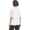 adidas Essentials 3-Streifen Boyfriend T-Shirt Damen KQ5076 - white/clear pink S