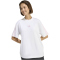 adidas Essentials 3-Streifen Boyfriend T-Shirt Damen KQ5076 - white/clear pink S