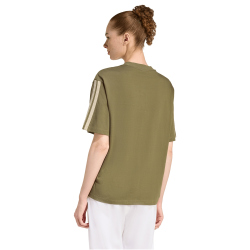 adidas Essentials 3-Streifen Boyfriend T-Shirt Damen...
