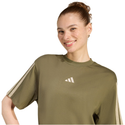 adidas Essentials 3-Streifen Boyfriend T-Shirt Damen...