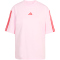 adidas Essentials 3-Streifen Boyfriend T-Shirt Damen KD2348 - clear pink/pure ruby XS