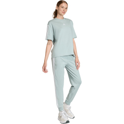 adidas Essentials 3-Streifen Boyfriend T-Shirt Damen KC5204 - wonder sage/white XS