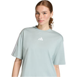 adidas Essentials 3-Streifen Boyfriend T-Shirt Damen KC5204 - wonder sage/white XS