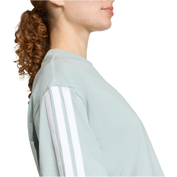 adidas Essentials 3-Streifen Boyfriend T-Shirt Damen KC5204 - wonder sage/white XS