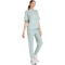 adidas Essentials 3-Streifen Boyfriend T-Shirt Damen KC5204 - wonder sage/white XS