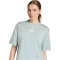 adidas Essentials 3-Streifen Boyfriend T-Shirt Damen KC5204 - wonder sage/white XS