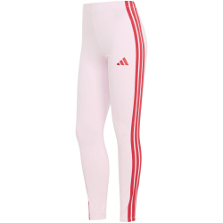 adidas Essentials 3-Streifen Baumwoll Leggings Damen KC5180 - clear pink/pure ruby XS