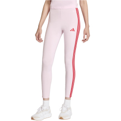 adidas Essentials 3-Streifen Baumwoll Leggings Damen KC5180 - clear pink/pure ruby XS