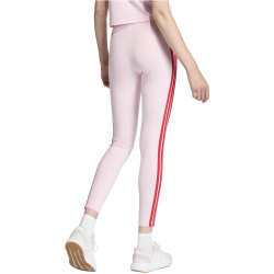 adidas Essentials 3-Streifen Baumwoll Leggings Damen KC5180 - clear pink/pure ruby XS