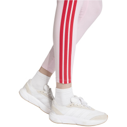 adidas Essentials 3-Streifen Baumwoll Leggings Damen KC5180 - clear pink/pure ruby XS