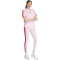 adidas Essentials 3-Streifen Baumwoll Leggings Damen KC5180 - clear pink/pure ruby XS