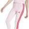 adidas Essentials 3-Streifen Baumwoll Leggings Damen KC5180 - clear pink/pure ruby XS