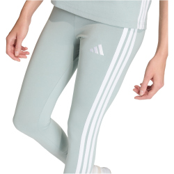 adidas Essentials 3-Streifen Baumwoll Leggings Damen KC5176 - wonder sage/white L