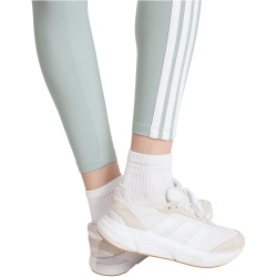 adidas Essentials 3-Streifen Baumwoll Leggings Damen KC5176 - wonder sage/white L