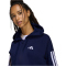 adidas Essentials 3-Streifen French Terry Sweatjacke Damen KR2723 - dark blue/white M