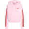 adidas Essentials 3-Streifen French Terry Sweatjacke Damen KD4789 - clear pink/pure ruby M