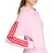 adidas Essentials 3-Streifen French Terry Sweatjacke Damen KD4789 - clear pink/pure ruby M