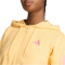adidas Essentials 3-Streifen French Terry Sweatjacke Damen KC5216 - semi ice tangerine/st tropic bloom XS