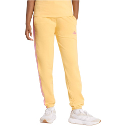adidas Essentials 3-Streifen French Terry Cuffed Trainingshose Damen KC5217 - semi ice tangerine/st tropic bloom S
