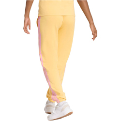 adidas Essentials 3-Streifen French Terry Cuffed Trainingshose Damen KC5217 - semi ice tangerine/st tropic bloom S