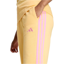 adidas Essentials 3-Streifen French Terry Cuffed Trainingshose Damen KC5217 - semi ice tangerine/st tropic bloom S