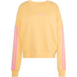 adidas Essentials 3-Streifen French Terry Sweatshirt Damen KD4787 - semi ice tangerine/st tropic bloom XL