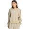 adidas Essentials 3-Streifen French Terry Sweatshirt Damen KC5213 - wonder cargo/white XS