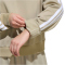 adidas Essentials 3-Streifen French Terry Sweatshirt Damen KC5213 - wonder cargo/white XS