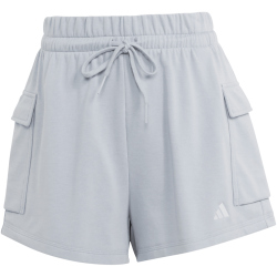 adidas Essentials Small Logo French Terry Cargoshorts Damen KC5256 - halo silver/white XS