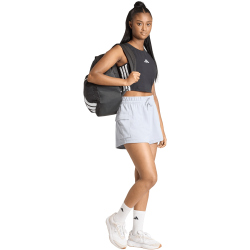 adidas Essentials Small Logo French Terry Cargoshorts Damen KC5256 - halo silver/white XS