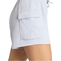 adidas Essentials Small Logo French Terry Cargoshorts Damen KC5256 - halo silver/white XS
