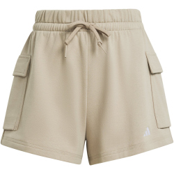 adidas Essentials Small Logo French Terry Cargoshorts Damen KC5255 - wonder cargo/white L