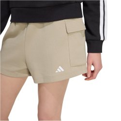 adidas Essentials Small Logo French Terry Cargoshorts Damen KC5255 - wonder cargo/white L