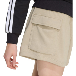 adidas Essentials Small Logo French Terry Cargoshorts Damen KC5255 - wonder cargo/white L