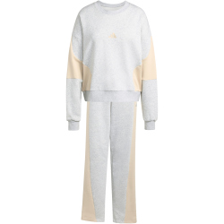 adidas Laziday Jogginganzug Damen KB8176 - light grey heather/crystal linen M