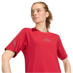 adidas Z.N.E. T-Shirt Damen KC7718 - active maroon XXS