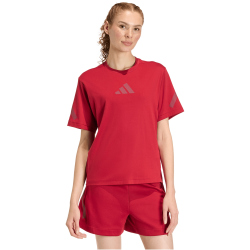 adidas Z.N.E. T-Shirt Damen KC7718 - active maroon XS