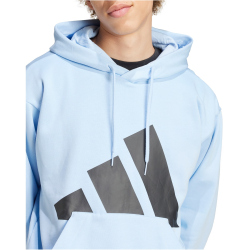 adidas Essentials Big Logo Hoodie Herren IN6153 - glow blue/black M
